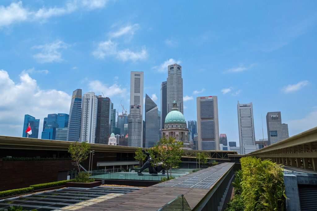 Singapore Skyline Viewed from National Gallery Singapore